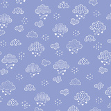 Dreamy Clouds Periwinkle 25 x 110 cm