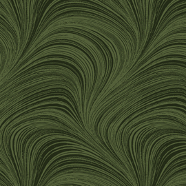 Wave Texture Dark Green 108 inch wide