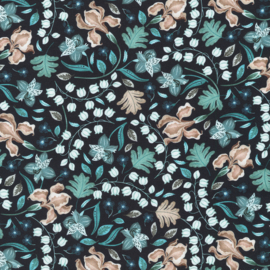 Feathers and Flora Blauw
