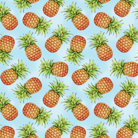 Pineapples - Light Blue