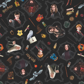 Harry Potter Magic Black 108 inch wide