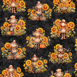Scarecrows - charcoal