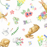 Sweet Bunny Allover White