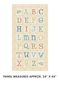 ABC Alphabet Panel Tan/Multi