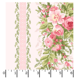 Heather Stripe Soft Pink 45 x 110 cm