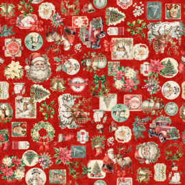 Christmas Collage - Red