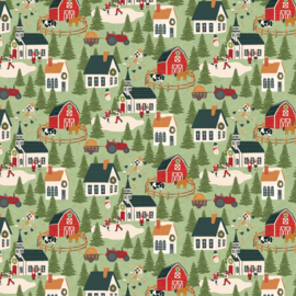 Prairie Christmas Groen - Rood