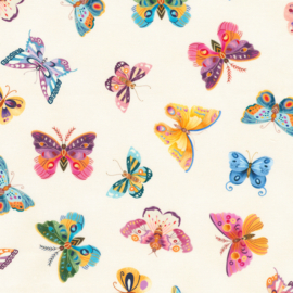 Flutter - Gebroken Wit / Roze