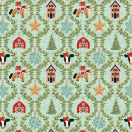 Prairie Christmas Mint Groen