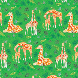 Safari Giraffe Kelly Green