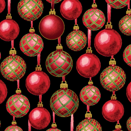 Seasons Ornaments Black