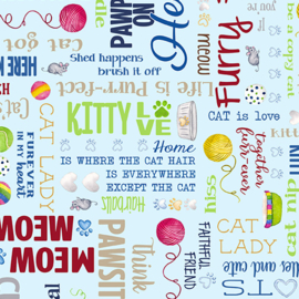 Kitty City Words Light Blue