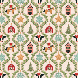 Prairie Christmas Groen - Rood
