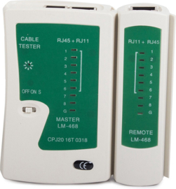 Netwerkkabeltester- rj45- rj11- behuizing