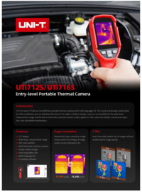 Thermocamera -20 tot +550°C  UTi716S