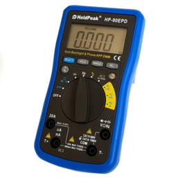 Multimeter met mobiele app-batterijtester HP-90EPD