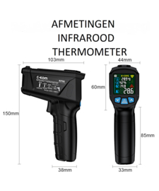 Infrarood thermometer KIT02 -50-800°C