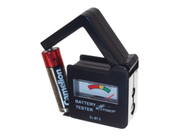 Batterijtester McPower "EL-BT 6" voor AAA, AA, C, D, 9 V Batterijen