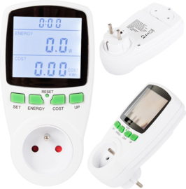 Energiemeter wattmeter - Verbruiksmeter - LED - Elektriciteitsmeter