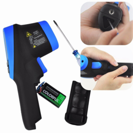 Infraroodthermometer 30:1 -50+1320°C -Instelbare emissiviteit