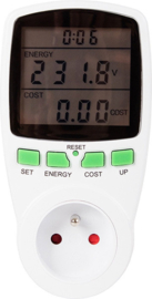 Energiemeter wattmeter - Verbruiksmeter - LED - Elektriciteitsmeter