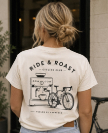 Ride & Roast Cycling Club Tee – Off White Unisex