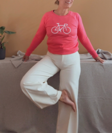 Candy Pink ~ casual dames fiets trui