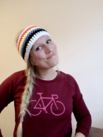 Organic cycling sweater bordeaux rood