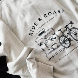 Ride & Roast Cycling Club – Organic fiets & koffie T-shirt