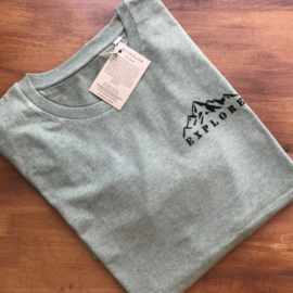 Explore t-shirt - Khaki groen