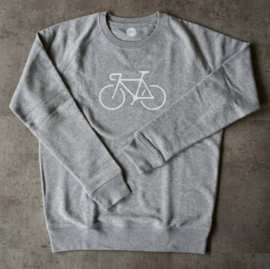 Organic cycling sweater grijs - Unisex