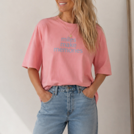Miles Make Memories | Oversized Tee