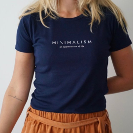 Minimalism | Navy Blue T-shirt W.