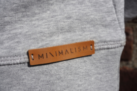 Organic cotton sweater grey minimalism