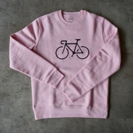 Organic cycling sweater baby roze