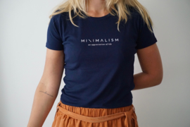 Minimalism | Navy Blue T-shirt W.