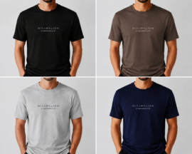 Minimalism T-shirt – an appreciation of life | Kies je kleur