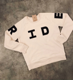 Organic ride sweater gebroken wit