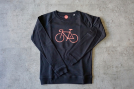 Bike sweater black pink