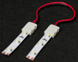 MW Lighting CLICK-8C-WP IP67 Dubbelzijdige connector t.b.v. 8mm LED strip met draad