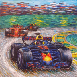 SCHILDERIJ MAX VERSTAPPEN