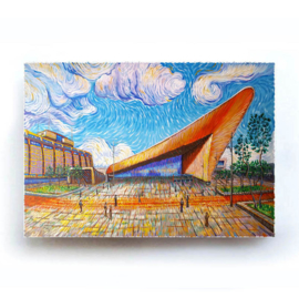 SCHILDERIJ ROTTERDAM CENTRAAL STATION