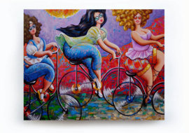 SCHILDERIJ SUNNY BIKERS