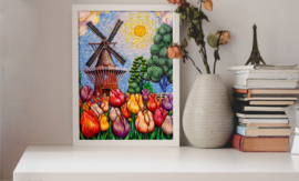 SCHILDERIJ KEUKENHOF MOLEN