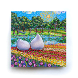 SCHILDERIJ KEUKENHOF BLOEMBOLLEN