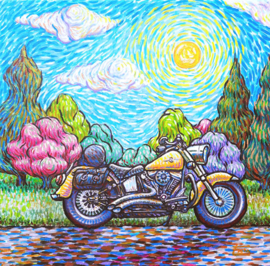 SCHILDERIJ HARLEY-DAVIDSON