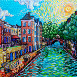 SCHILDERIJ MAARTENSBRUG OUDEGRACHT