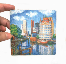 MAGNEET ROTTERDAM WITTE HUIS ALS VAN GOGH