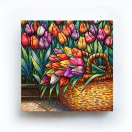 SCHILDERIJ KEUKENHOF TULPENTUIN