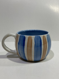 Koffietas donkerblauw en bruin